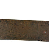 Antique Machinist Made Semi-circuler Protractor with Hand-stamped Numbers