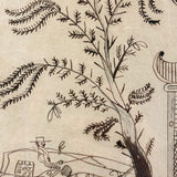 Man in Carriage, Horse with Hidden Head, Fantastic Tree and Fantasy Architecture, Nancy Linton's c. 1880s Ink Drawing