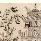 Man in Carriage, Horse with Hidden Head, Fantastic Tree and Fantasy Architecture, Nancy Linton's c. 1880s Ink Drawing