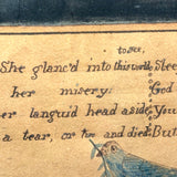 Memorial for Elizabeth G. Davis, Died Aged 11 Weeks, 1812, Ink and Watercolor in Original Frame