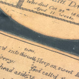 Memorial for Elizabeth G. Davis, Died Aged 11 Weeks, 1812, Ink and Watercolor in Original Frame