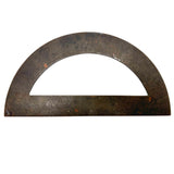 Antique Machinist Made Semi-circuler Protractor with Hand-stamped Numbers