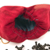 SOLD Old Jacks Set in Embroidered Denim Bunny Bag
