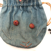 SOLD Old Jacks Set in Embroidered Denim Bunny Bag