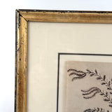 Man in Carriage, Horse with Hidden Head, Fantastic Tree and Fantasy Architecture, Nancy Linton's c. 1880s Ink Drawing
