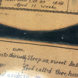 Memorial for Elizabeth G. Davis, Died Aged 11 Weeks, 1812, Ink and Watercolor in Original Frame