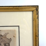 Man in Carriage, Horse with Hidden Head, Fantastic Tree and Fantasy Architecture, Nancy Linton's c. 1880s Ink Drawing