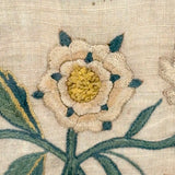 Sincerity and Truth, Early 19th Century Needlepoint Sampler with Verse and Glorious Flowers in Urn