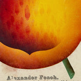 Alexander Peach, c. 1868 Hand-stenciled Watercolor Illustration from Horticultural Salesman Sample Catalog