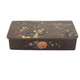 Hand-painted Qajar Lacquer Box with Chaugun (Polo) Players