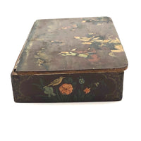 Hand-painted Qajar Lacquer Box with Chaugun (Polo) Players