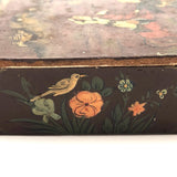 Hand-painted Qajar Lacquer Box with Chaugun (Polo) Players