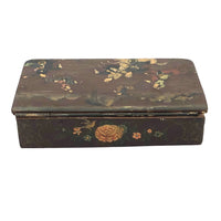 Hand-painted Qajar Lacquer Box with Chaugun (Polo) Players