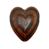 Hearts Inside Hearts, Charming Old Hand-carved Heart-shaped Box
