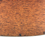 Mid 19th Century Oval Pantry Box with Unusual Double Fingered Lap and Square Head Nails