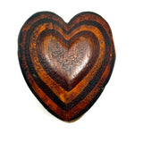 Hearts Inside Hearts, Charming Old Hand-carved Heart-shaped Box