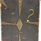 Stars, Moon, Sun, Arrow, ?, Fabulous Antique Heavily Decorated Folk Art Razors Box