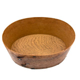 Mid 19th Century Oval Pantry Box with Unusual Double Fingered Lap and Square Head Nails