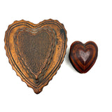Hearts Inside Hearts, Charming Old Hand-carved Heart-shaped Box