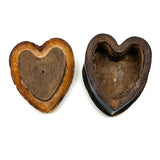 Hearts Inside Hearts, Charming Old Hand-carved Heart-shaped Box