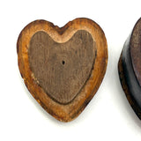 Hearts Inside Hearts, Charming Old Hand-carved Heart-shaped Box