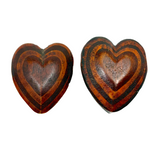 Hearts Inside Hearts, Charming Old Hand-carved Heart-shaped Box