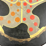 Clever and Wonderful Japanese Deco Lacquer Box/Tray with Juggling Clown