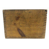 Lovely Old Pennsylvania Painted Slide Lid Crate Wood Box with Berries on Vine