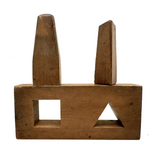 Two Shapes, Three Forms, Opposing End Grains, More Sculpture than Puzzle