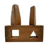 Two Shapes, Three Forms, Opposing End Grains, More Sculpture than Puzzle