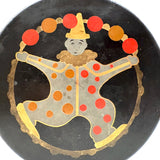 Clever and Wonderful Japanese Deco Lacquer Box/Tray with Juggling Clown