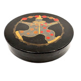 Clever and Wonderful Japanese Deco Lacquer Box/Tray with Juggling Clown