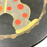 Clever and Wonderful Japanese Deco Lacquer Box/Tray with Juggling Clown