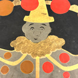 Clever and Wonderful Japanese Deco Lacquer Box/Tray with Juggling Clown