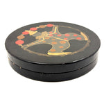 Clever and Wonderful Japanese Deco Lacquer Box/Tray with Juggling Clown
