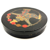 Clever and Wonderful Japanese Deco Lacquer Box/Tray with Juggling Clown