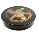 Clever and Wonderful Japanese Deco Lacquer Box/Tray with Juggling Clown