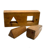 Two Shapes, Three Forms, Opposing End Grains, More Sculpture than Puzzle