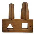 Two Shapes, Three Forms, Opposing End Grains, More Sculpture than Puzzle