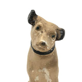 Charming Old Chalkware Victor / Nipper MCA Dog (Small Repair)
