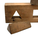Two Shapes, Three Forms, Opposing End Grains, More Sculpture than Puzzle