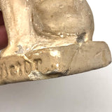 Charming Old Chalkware Victor / Nipper MCA Dog (Small Repair)