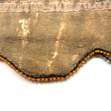 Wonderfully Wild Flowers, 19th Century Northeast Native Beaded Hide Pouch, Eastern Woodlands