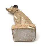 Charming Old Chalkware Victor / Nipper MCA Dog (Small Repair)