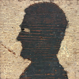 George and Abe, Transcendent Pair of 1930s Carved Silhouettes