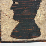 George and Abe, Transcendent Pair of 1930s Carved Silhouettes