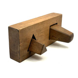 Two Shapes, Three Forms, Opposing End Grains, More Sculpture than Puzzle