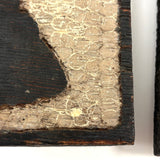 George and Abe, Transcendent Pair of 1930s Carved Silhouettes