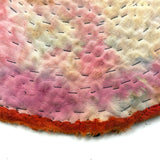 Radiant, Feathery, Layers Upon Layers Antique Pieced "Pinecone" Mat