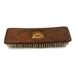 Beautiful 1866 Horsehair Brush with Cut Paper and Reverse Glass Painted Inlay